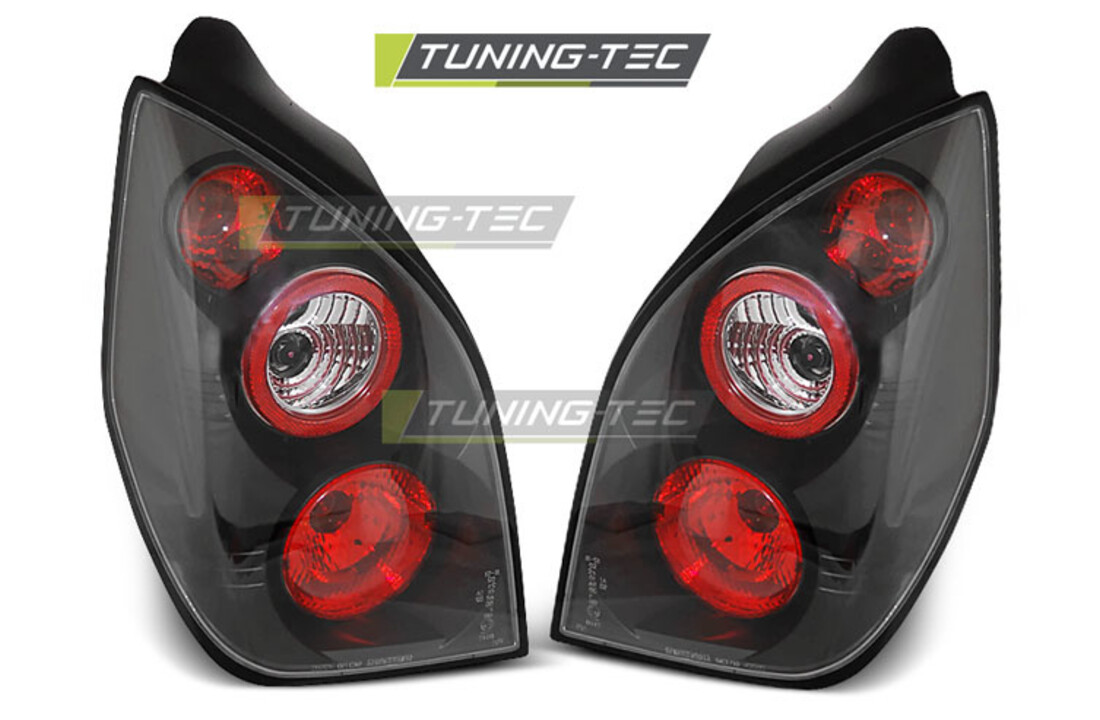 Achterlichten geschikt voor CITROEN C2 11 03-10 - zwart