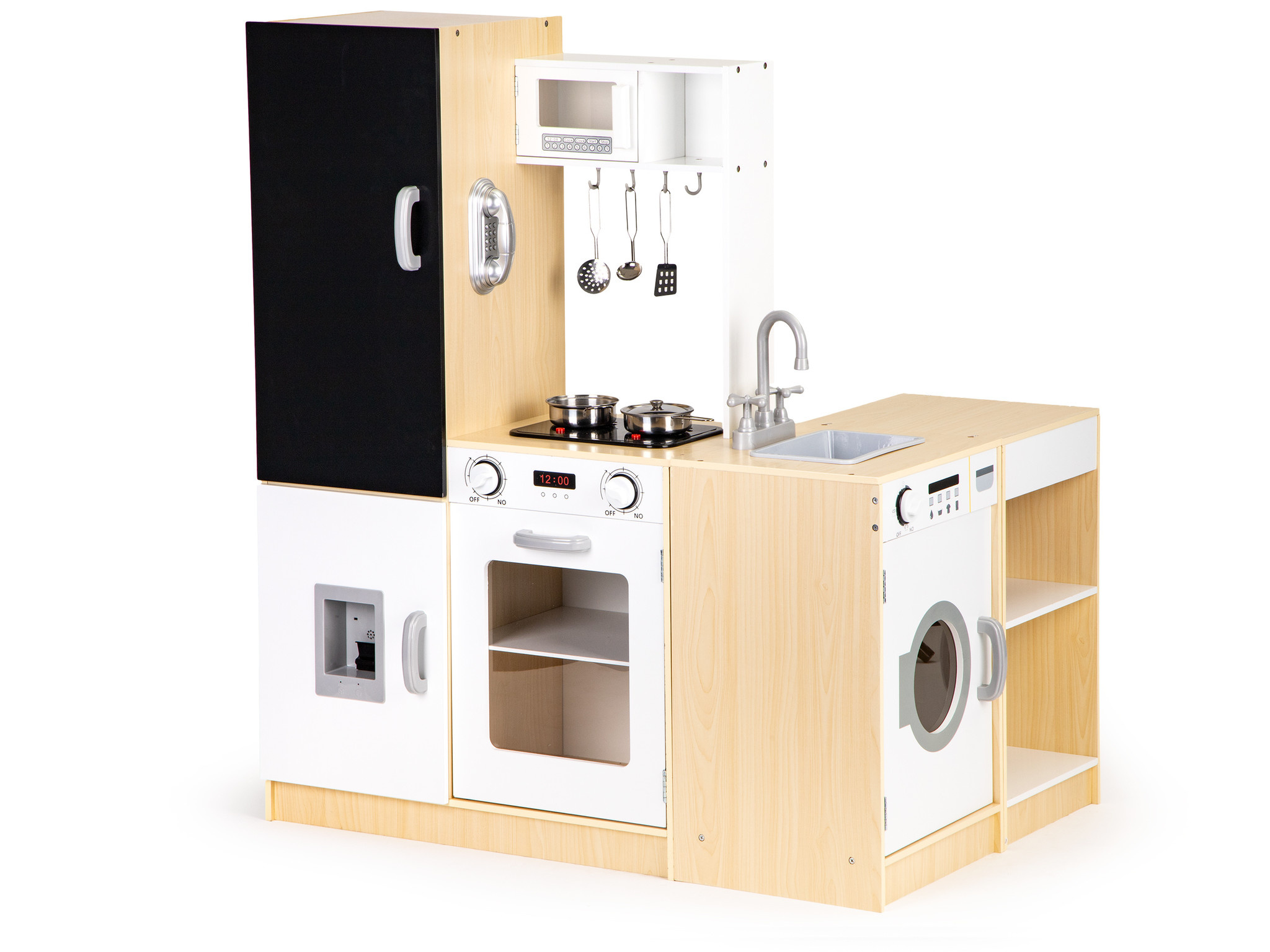 Kinderkeuken - speelkeuken - hout - 127x29,5x106 cm - wit