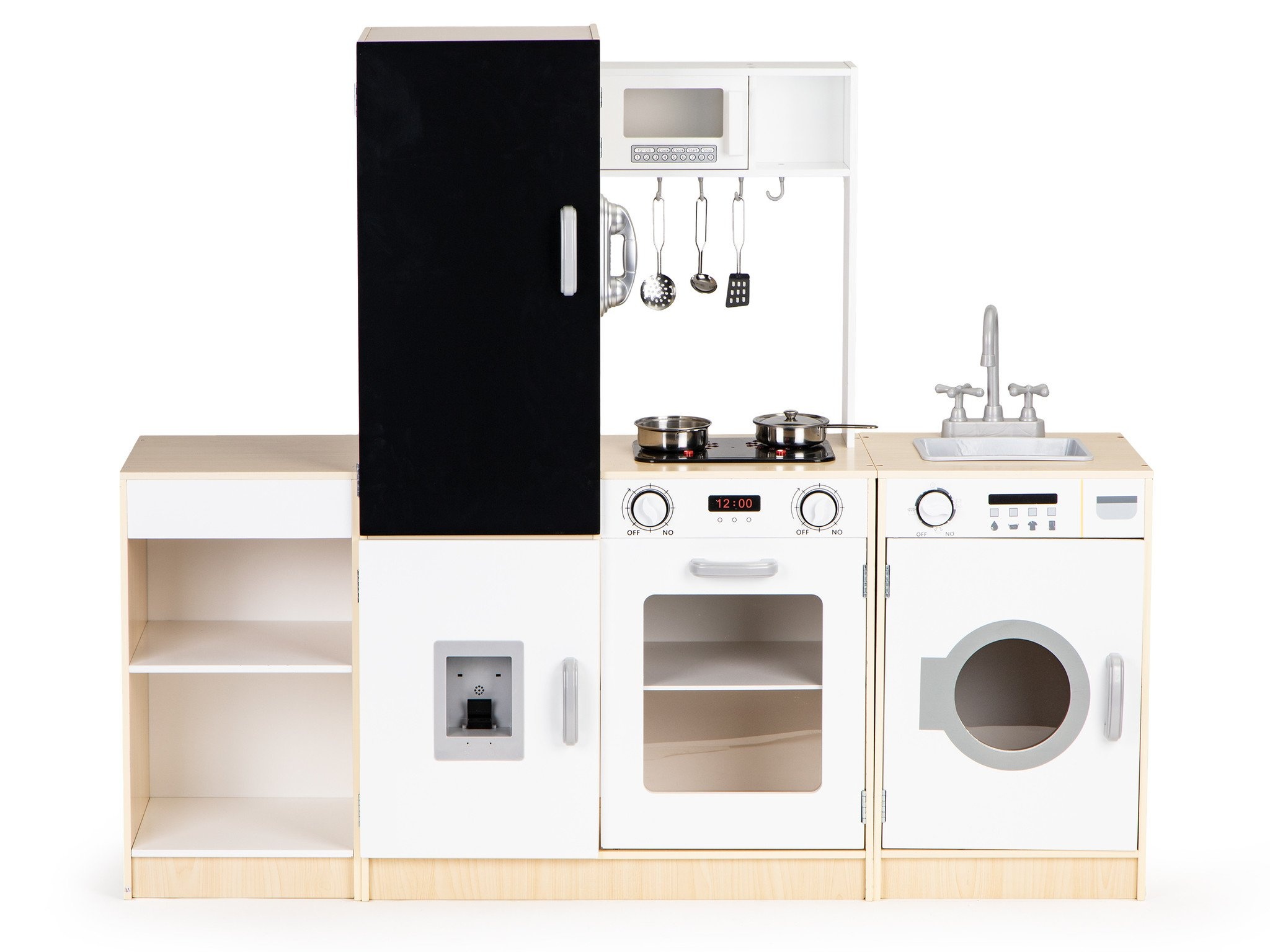 Kinderkeuken - speelkeuken - hout - 127x29,5x106 cm - wit