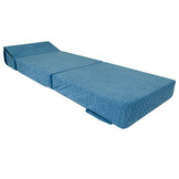 Opvouwbaar matras HONEY - logeermatras - 70x200x15cm - blauw