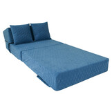 Opvouwbaar matras HONEY - logeermatras - 70x200x15cm - blauw