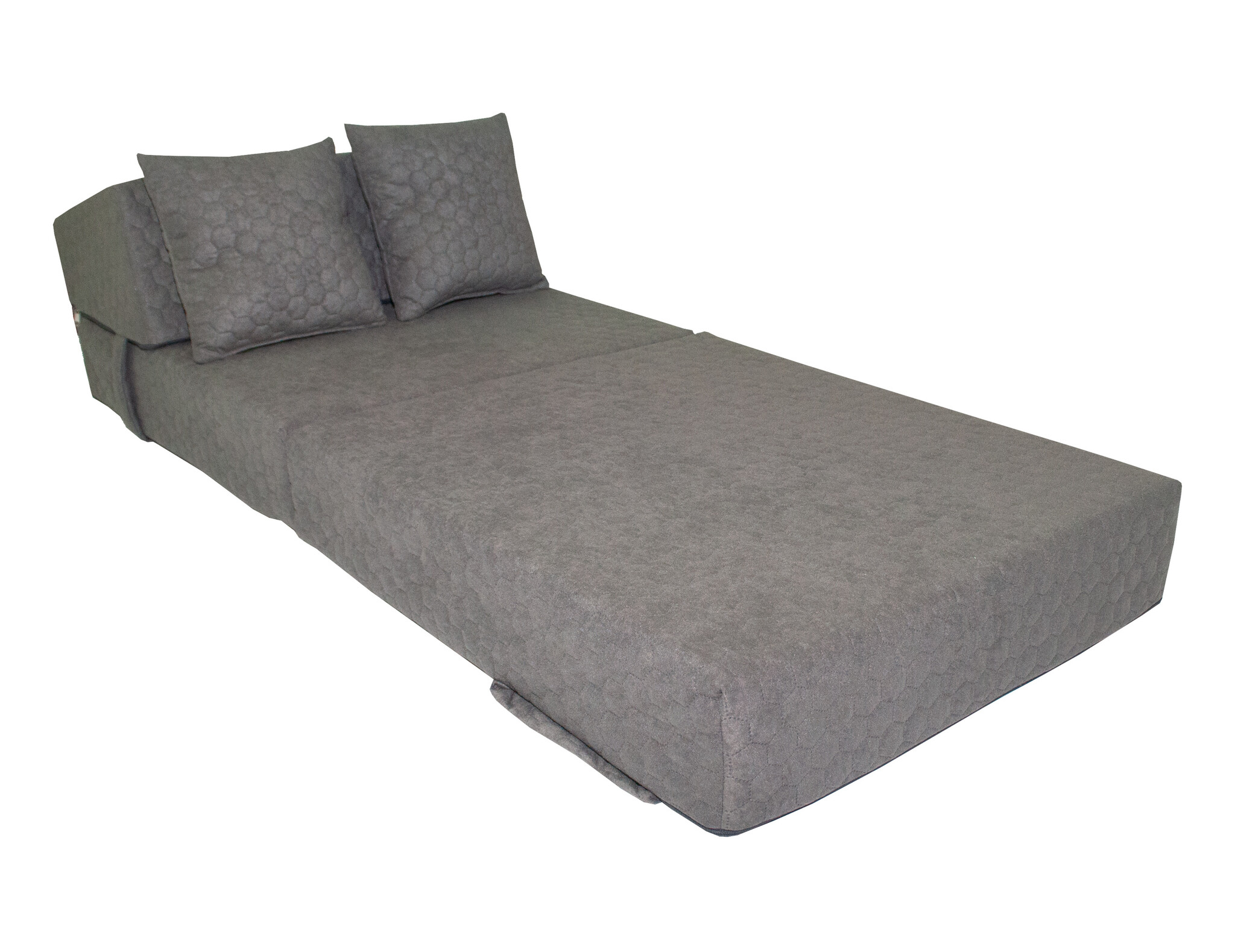 Opvouwbaar matras HONEY - logeermatras - 70x200x15cm - grijs