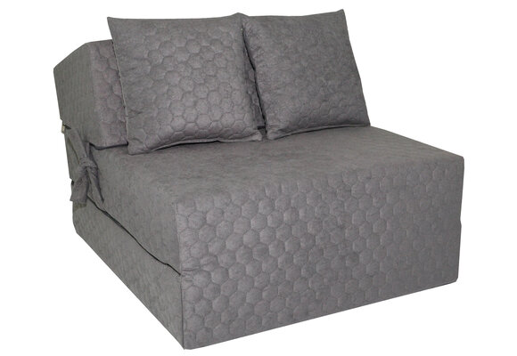 Opvouwbaar matras HONEY - logeermatras - 70x200x15cm - grijs