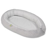 Babynestje - babynest - 82x54cm - diamant patroon - grijs