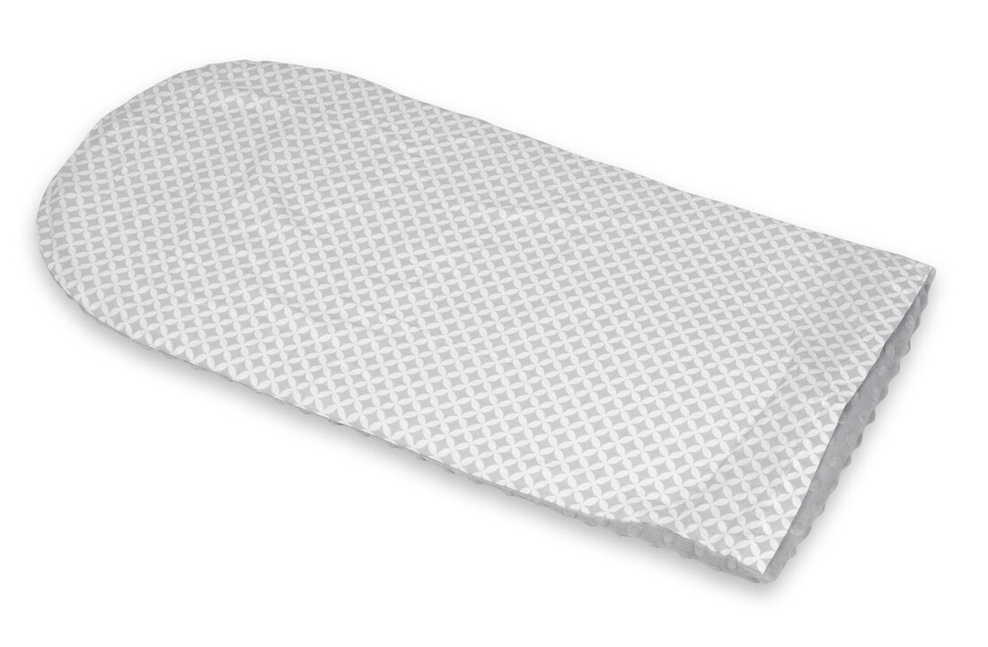 Babynest - baby nestje - 0-8 maanden - 82x54cm - grijze diamanten – grijs