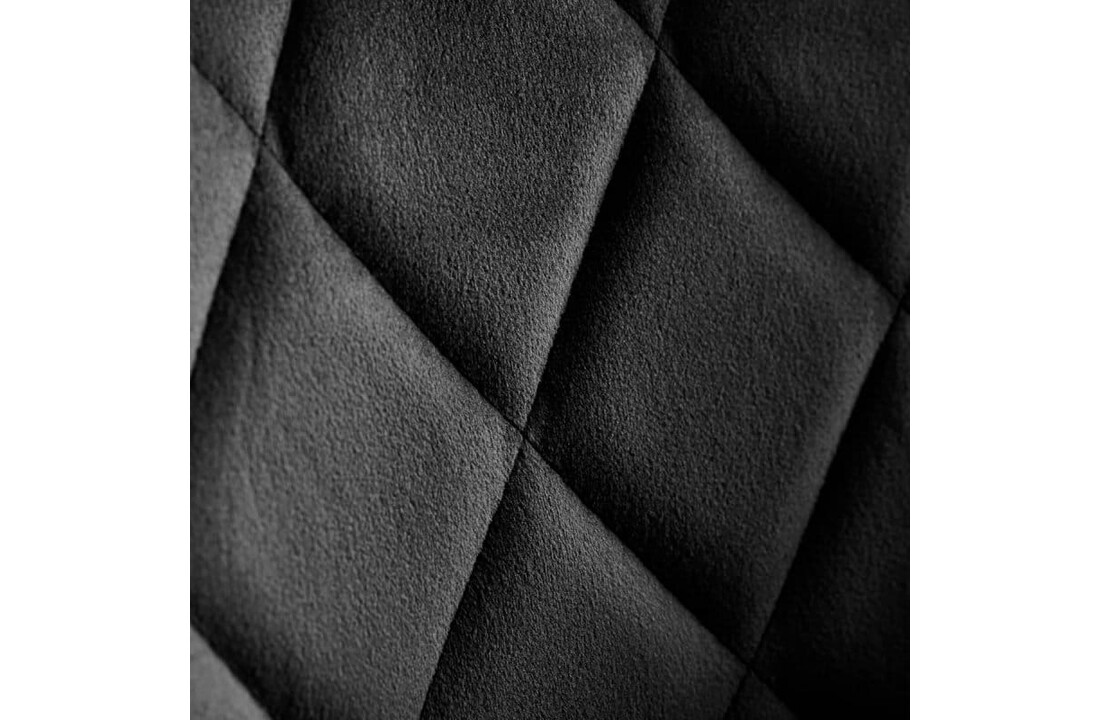 Barstoel - 54-75cm - Velvet - zwart