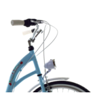 Meisjesfiets - 24 inch fiets - 6 versnellingen - blauw wit