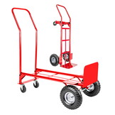 Steekwagen - transportwagen - opvouwbaar - tot 250 kg - rood