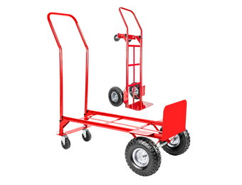 Steekwagen - transportwagen - opvouwbaar - tot 250 kg - rood