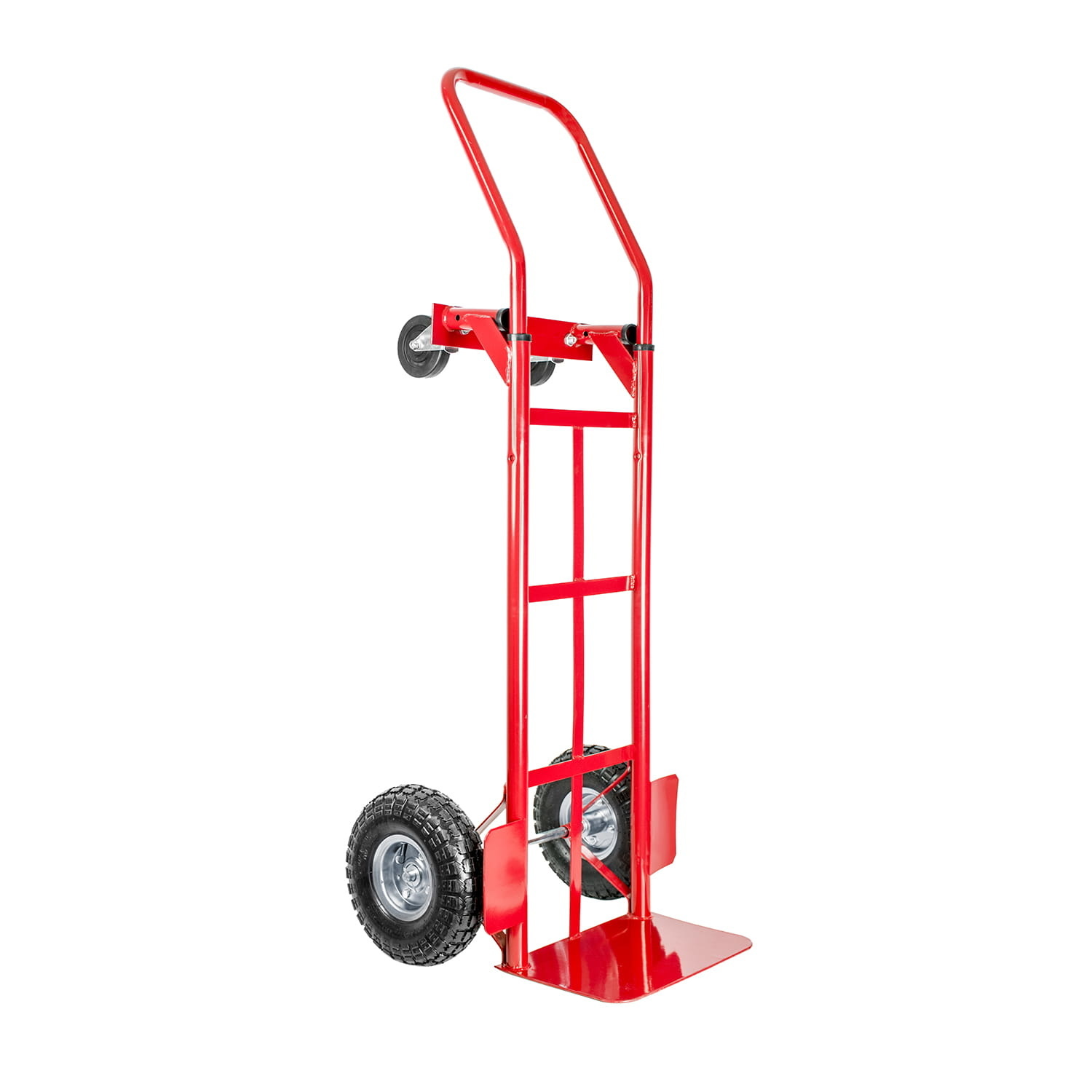 Steekwagen - transportwagen - opvouwbaar - tot 250 kg - rood