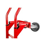 Steekwagen - transportwagen - opvouwbaar - tot 250 kg - rood