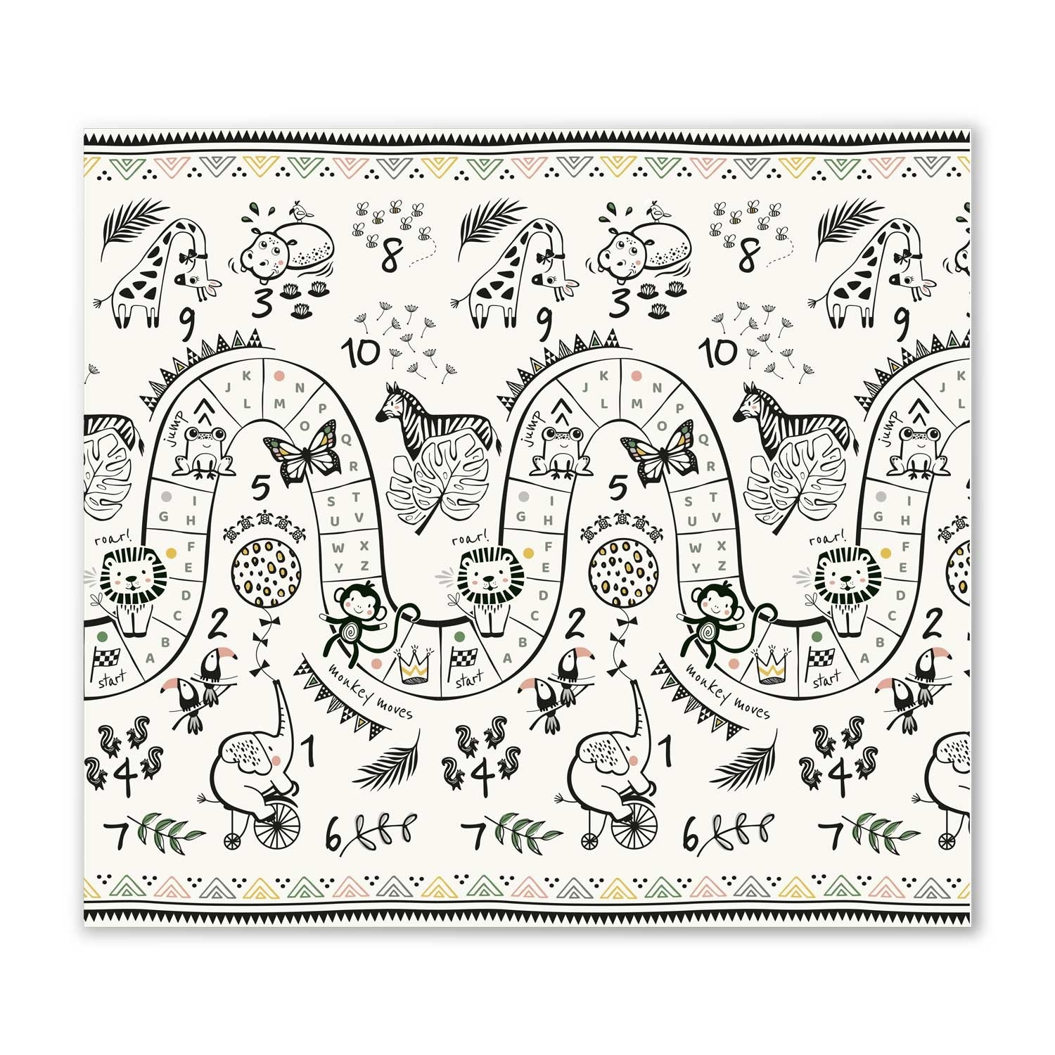 Speelmat baby - foam - opvouwbaar - 200x180x1cm - dubbelzijdig