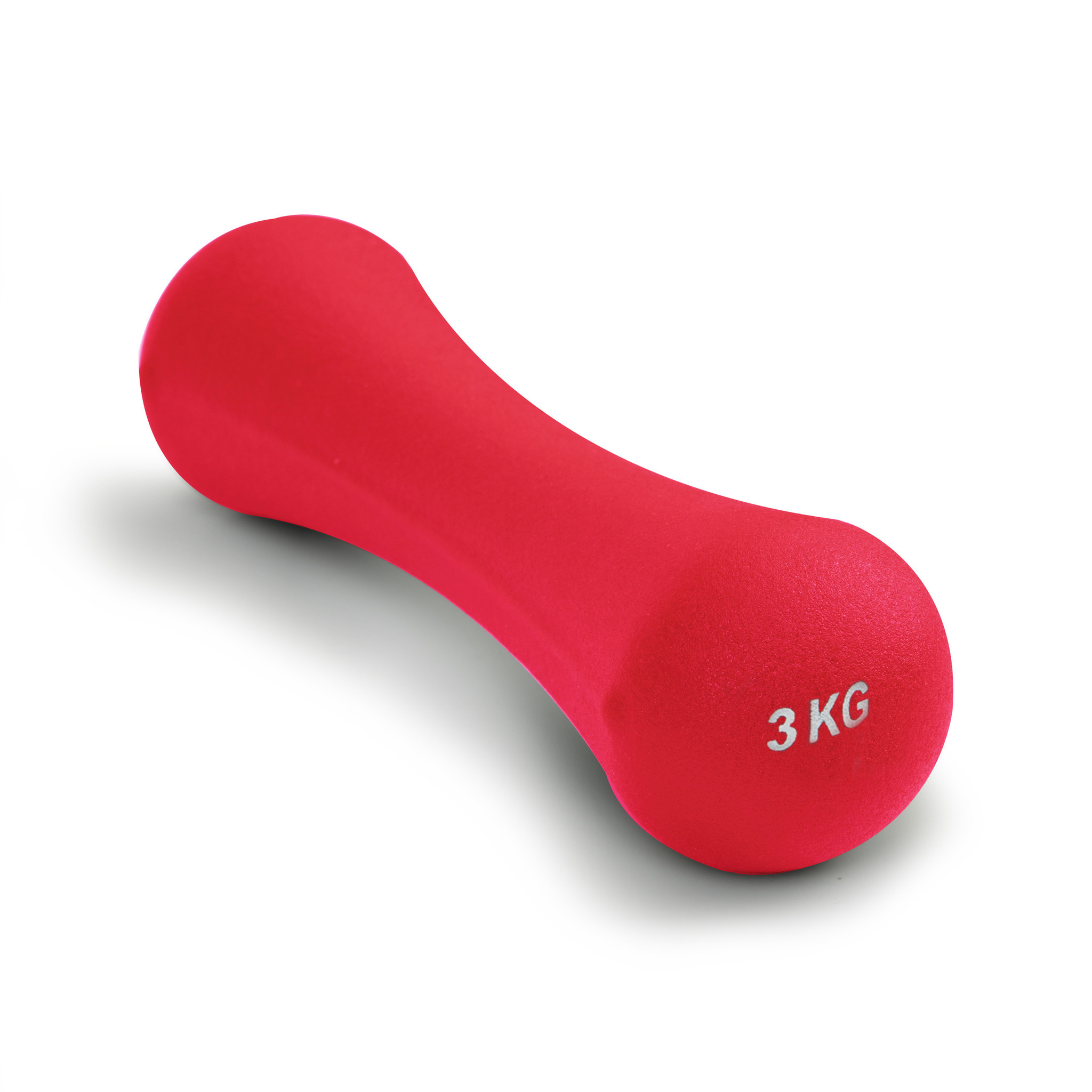 Dumbells - gewichten set 6kg - 2x 3 kg - neopreen - donkerroze