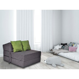 Logeermatras opvouwbaar 200 x 70 x 15 cm met kussens