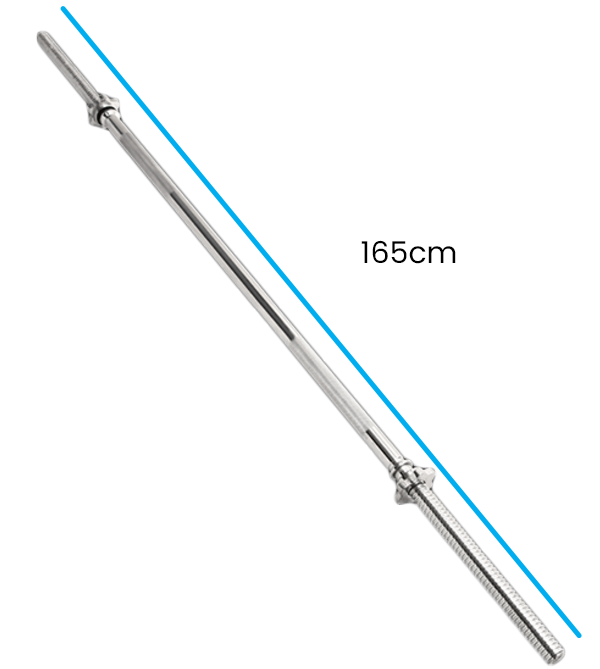 Halterstang - 21 mm - recht - met schroefklem - 165 cm