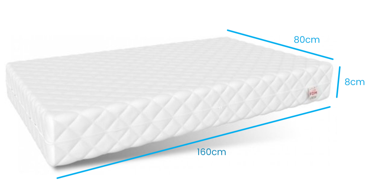 Kinder matras schuim matras 80x160cm met kokoslaag
