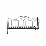 Bedframe 90x200 cm - met lattenboden - metaal - zwart