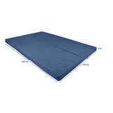 Opvouwbaar 2 persoons matras - Wasbare hoes - 195cm x 120cm x 7cm - Navy
