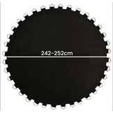 Trampoline springmat & veren set - 42 veren - 8 Ft - 242 cm tot 252 cm diameter