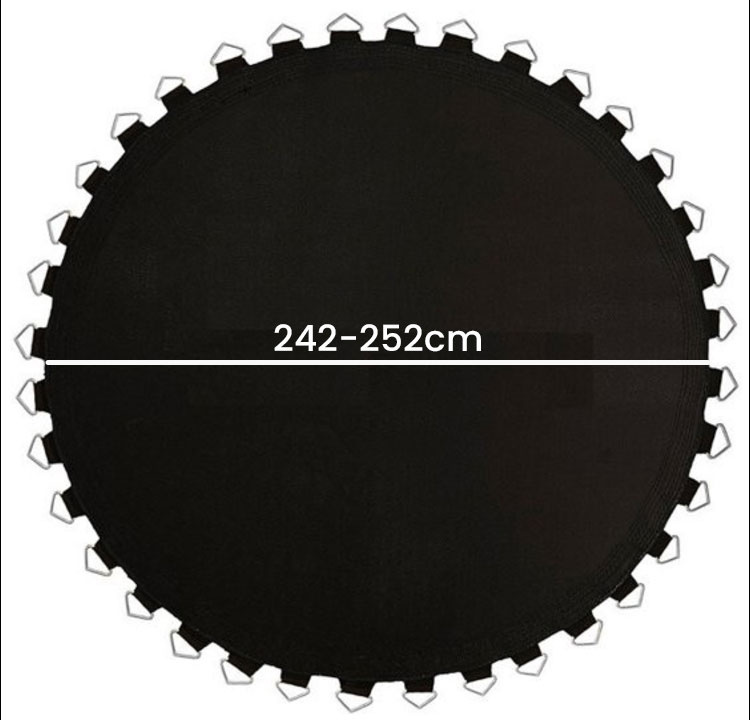 Trampoline springmat & veren set - 42 veren - 8 Ft - 242 cm tot 252 cm diameter