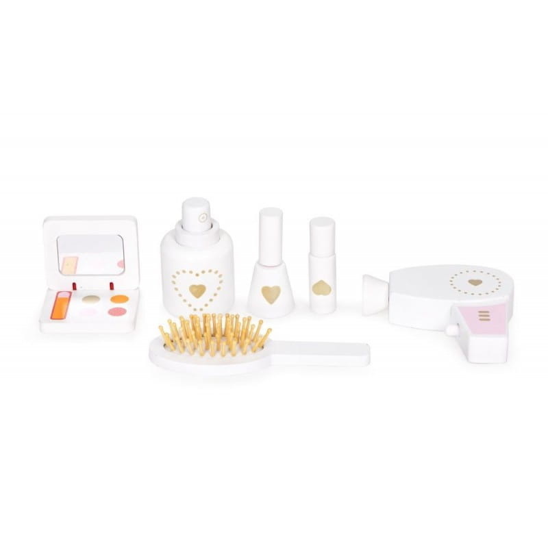 Kinderkaptafel - 91x50x70cm - wit - met spiegel