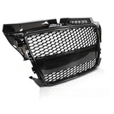 Grill geschikt voor Audi A3 (8P) - 04.08-07.12 - sport - glans zwart