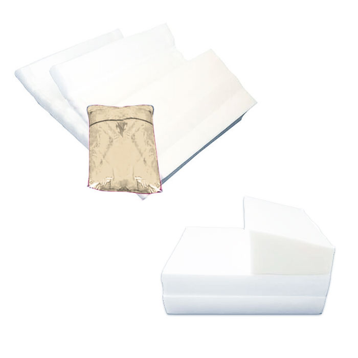 Luxe logeermatras - beige velours - opvouwbaar camping reismatras - 200x70x15