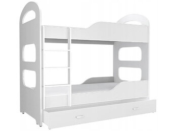 Kinder stapelbed wit - 160 x 80 cm