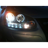 Koplampen dual halo rims VW GOLF 5 10 03-09 ANGEL EYES ZWART