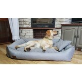 Hondenmand grijs 120x90 cm - wasbaar hondenkussen - waterdicht hondenbed