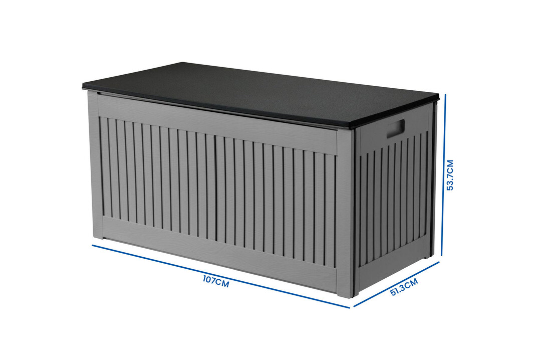 Tuinbox 270L opbergkist - 107x51x54 cm - antraciet