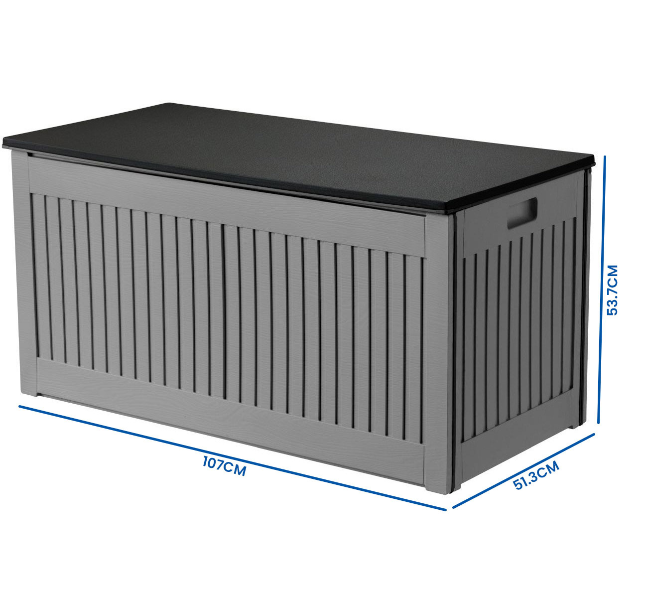 Tuinbox 270L opbergkist - 107x51x54 cm - antraciet