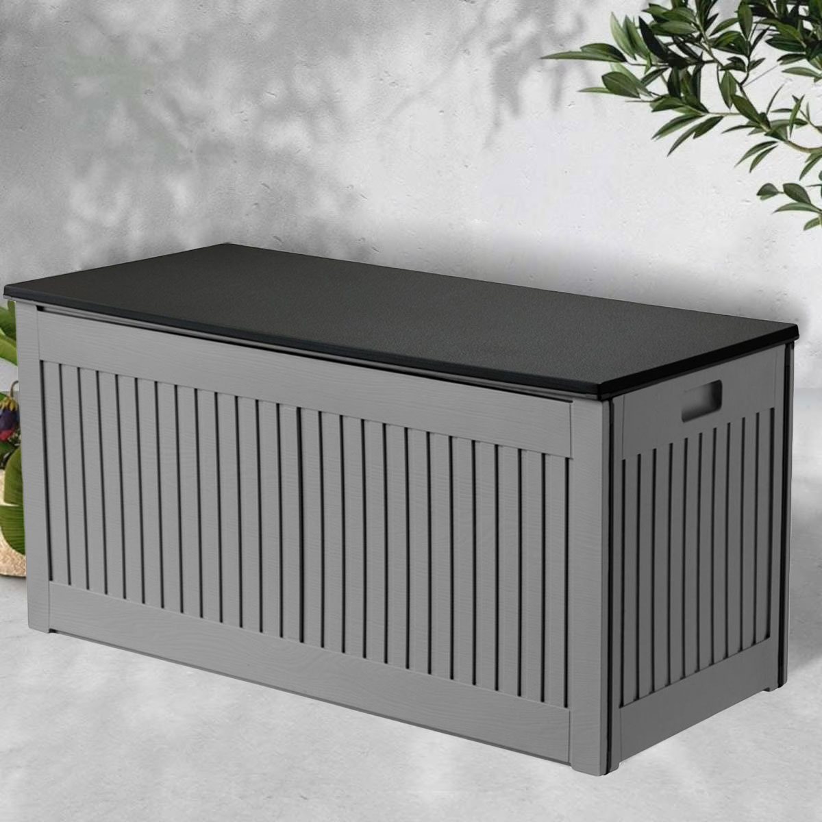 Tuinbox 270L opbergkist - 107x51x54 cm - antraciet