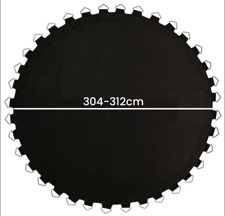 Trampoline springmat & veren set - 64 veren - 10 Ft - 304 cm tot 312 cm diameter