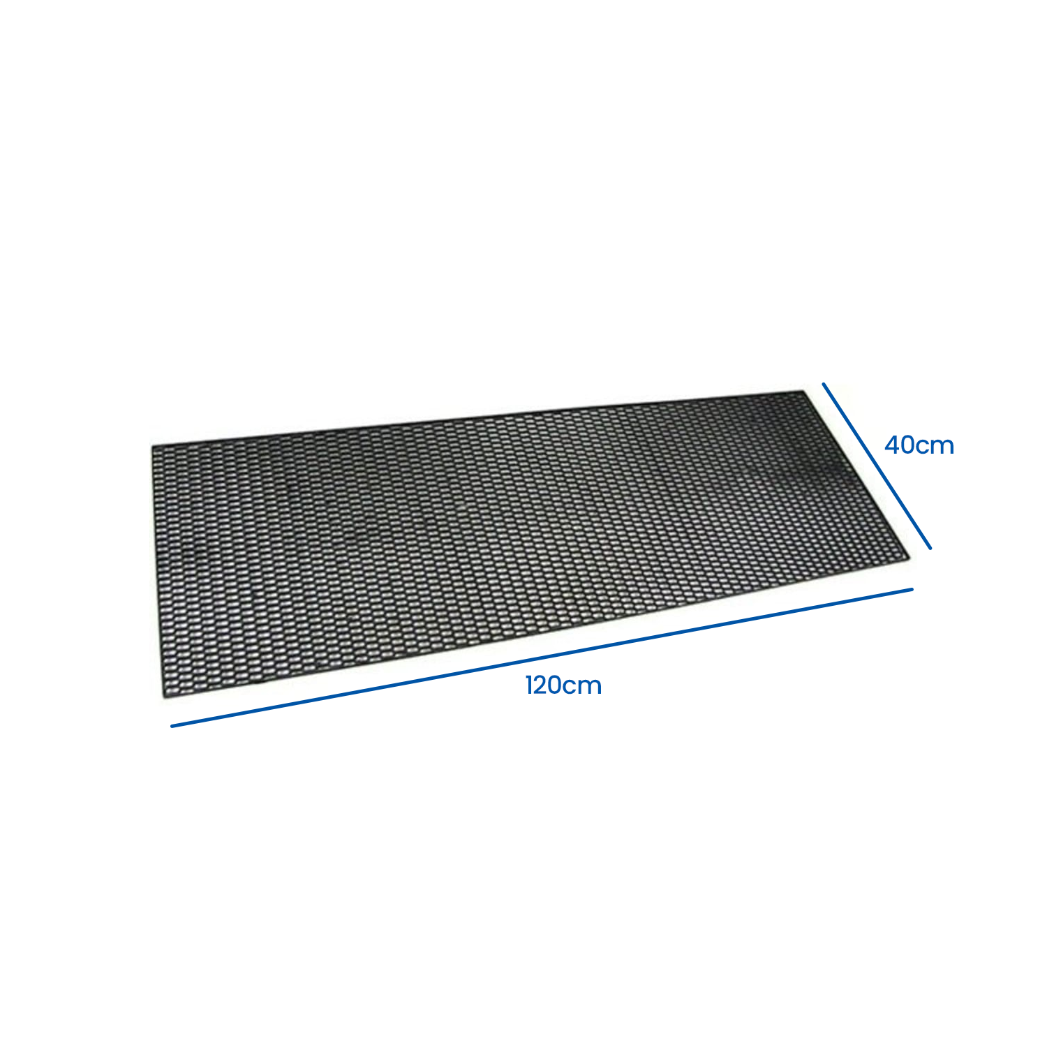 Sportgrill rooster honingraat 120x40 cm zwart - Universeel