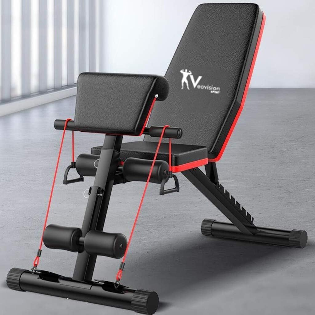 Sportbank - opklapbaar - multifunctioneel - volledig instelbaar - met armvlak