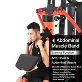 Krachtstation - Home gym - met 80 kg gewicht - en bokszak