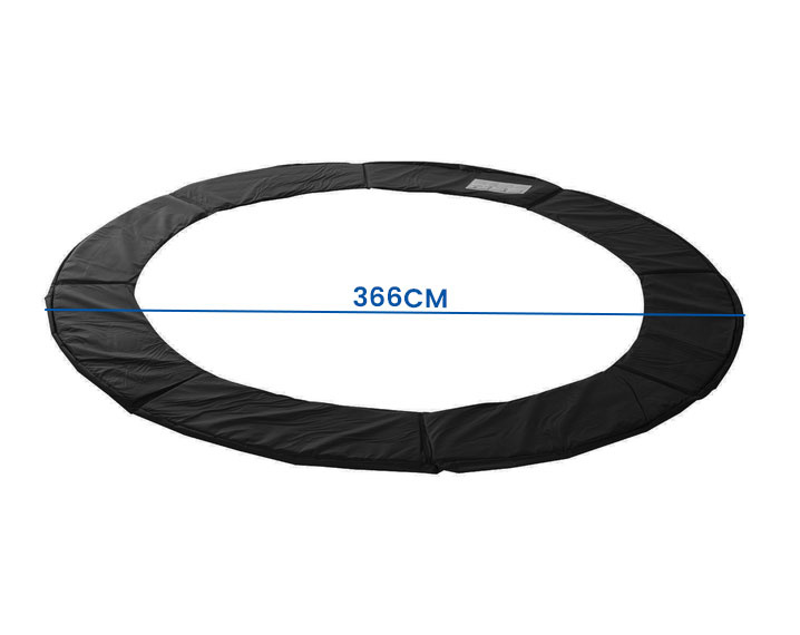 Trampolinerand - 366 cm diameter - zwart