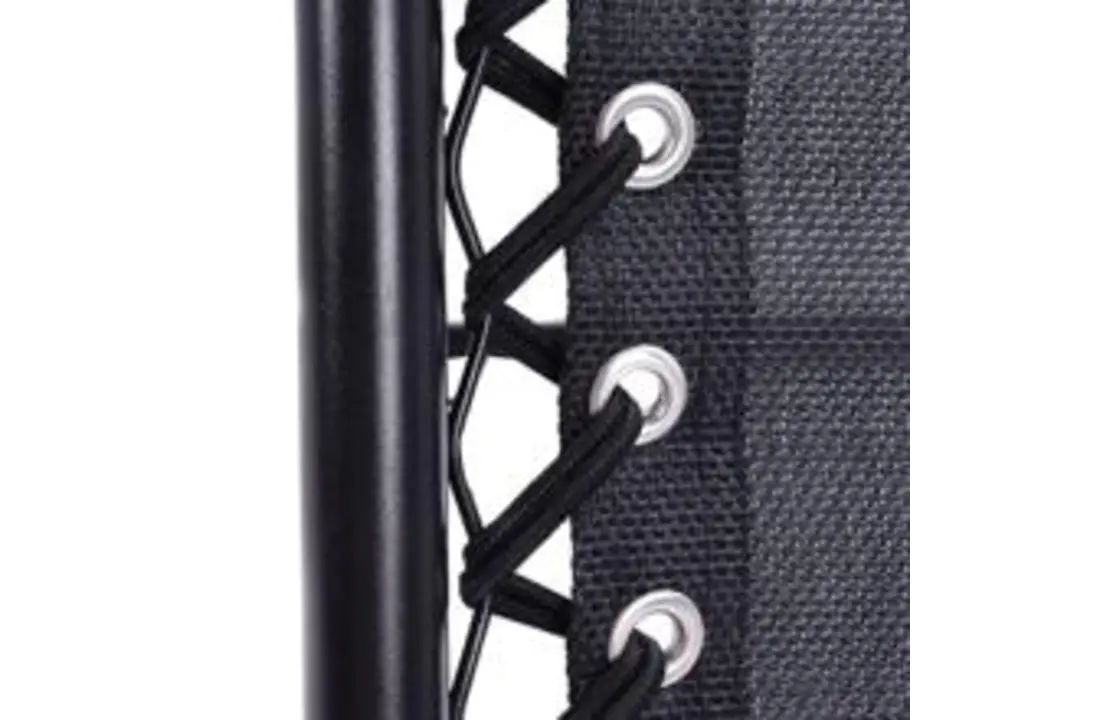 Ligstoel tuin - ligbed - 157,5 x 63,5 x 81 cm - zwart