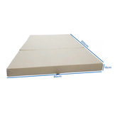 Logeermatras - camping matras - reismatras - opvouwbaar matras - 80 x 200 x 10 - creme