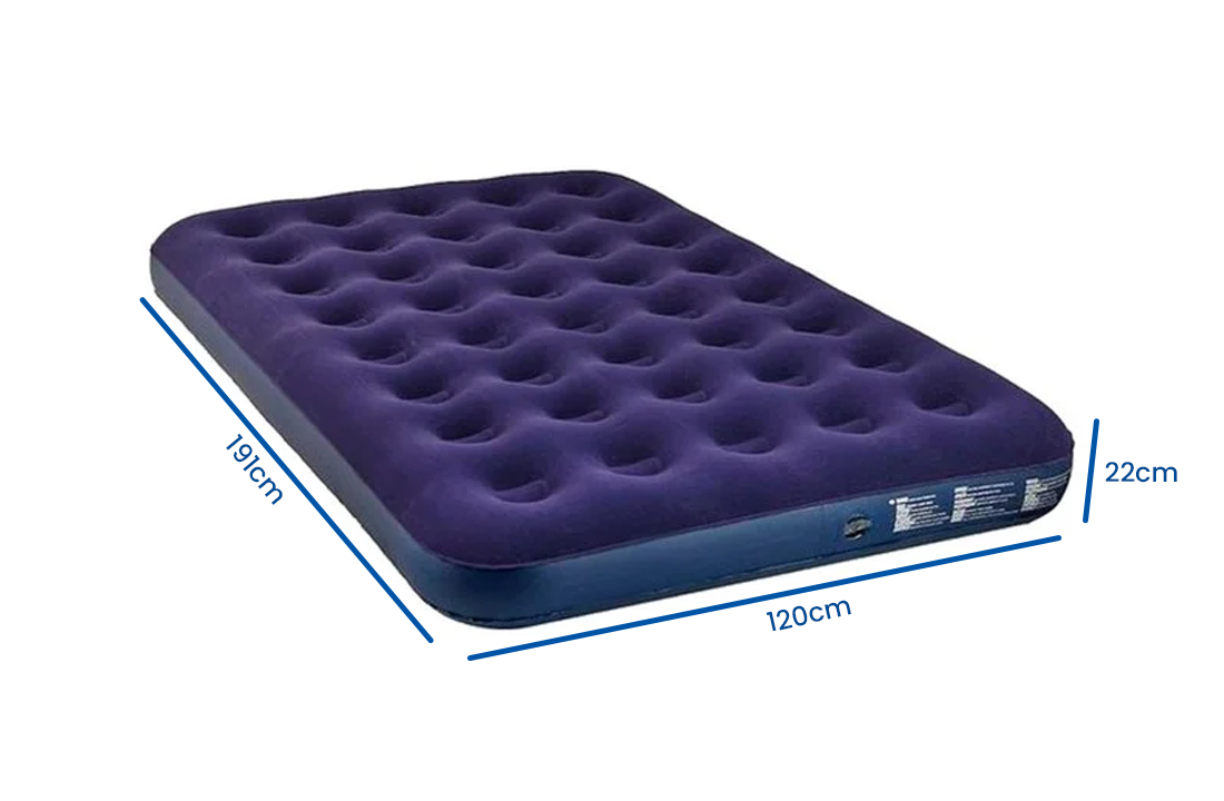 Jilong luchtbed 191 x 120 x 22 cm blauw - 2 persoons