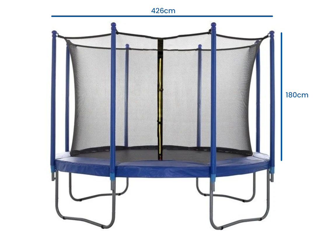 Trampoline veiligheidsnet 426 cm binnenzijde - geschikt voor 8 palen