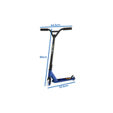 Stunt step kinderen - aluminium - blauw