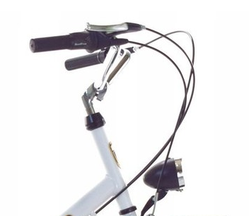 Vouwfiets - 24 inch - 6 versnellingen - wit, zwart