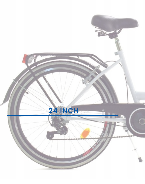 Vouwfiets - 24 inch - 6 versnellingen - wit, zwart