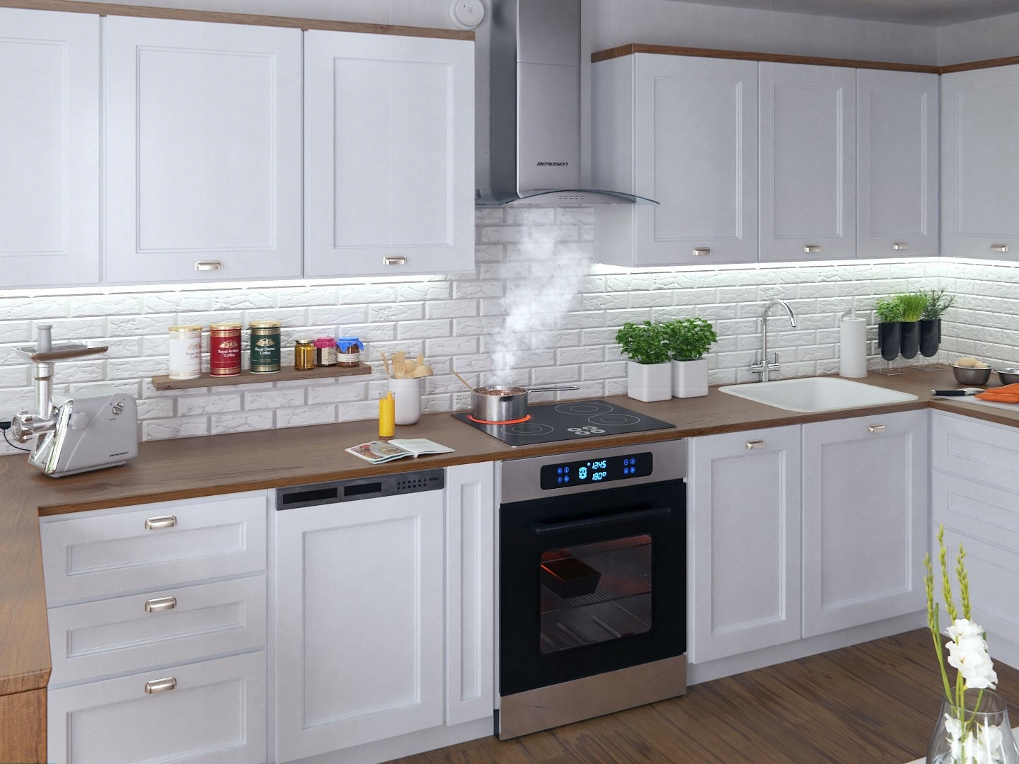 Afzuigkap 84 cm Berdsen BT-223 INOX