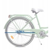 Meisjesfiets 24 inch stevig model in mint van Dallas Bike