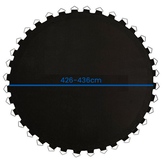 Trampoline springmat & veren set - 88 veren - 14 Ft - 426 cm tot 436 cm diameter