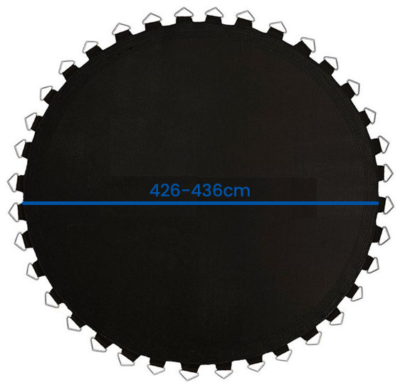 Trampoline springmat & veren set - 88 veren - 14 Ft - 426 cm tot 436 cm diameter