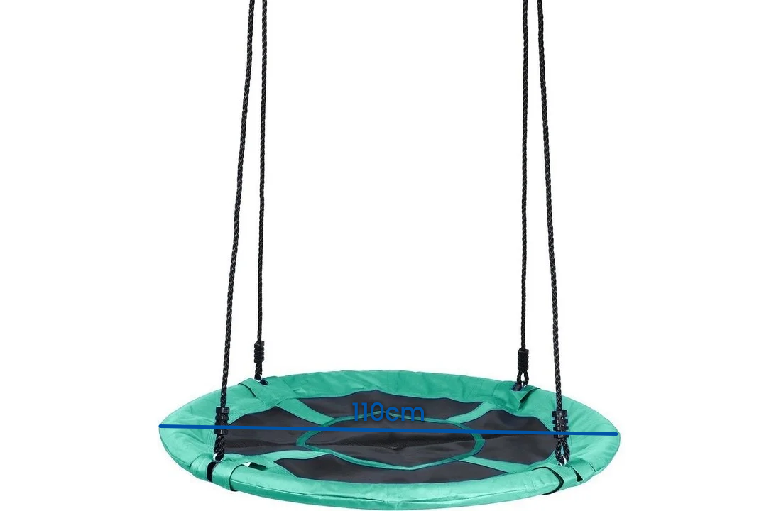 Nestschommel 110 cm - Oxford Polyester groen - tot 150 kg